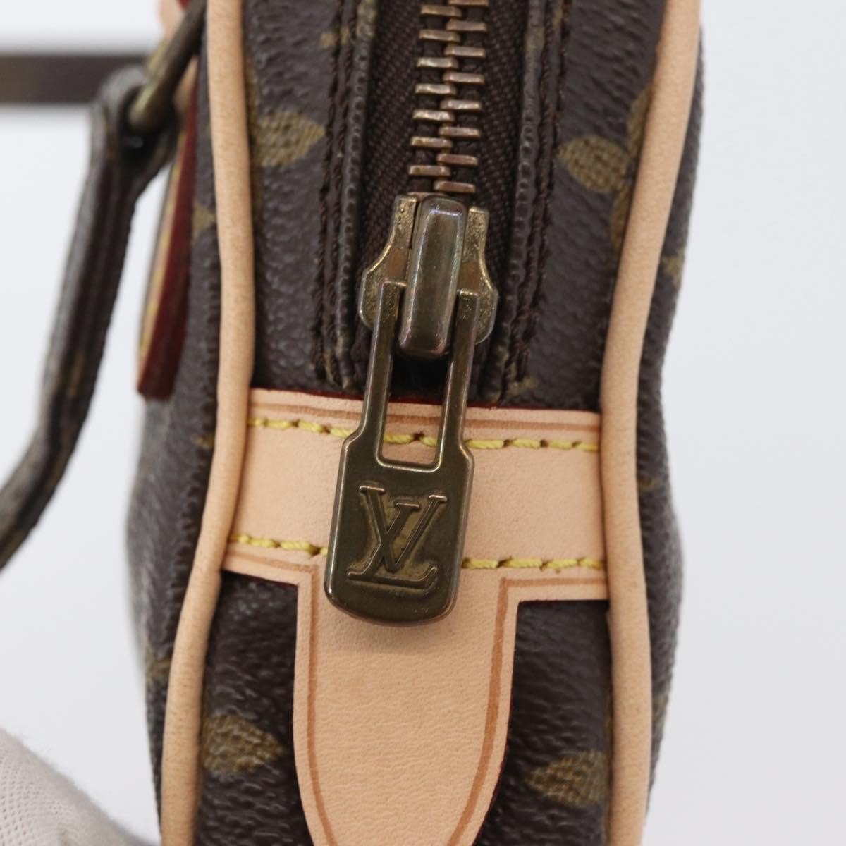 Louis Vuitton Pochette Marly Bandouliere Bag Monogram Canvas Brown Canvas Shoulder Bag