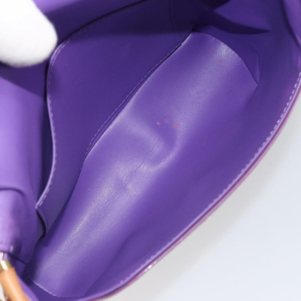 Louis Vuitton Thompson Street Handbag Monogram Vernis Purple Patent_Leather Shoulder Bag