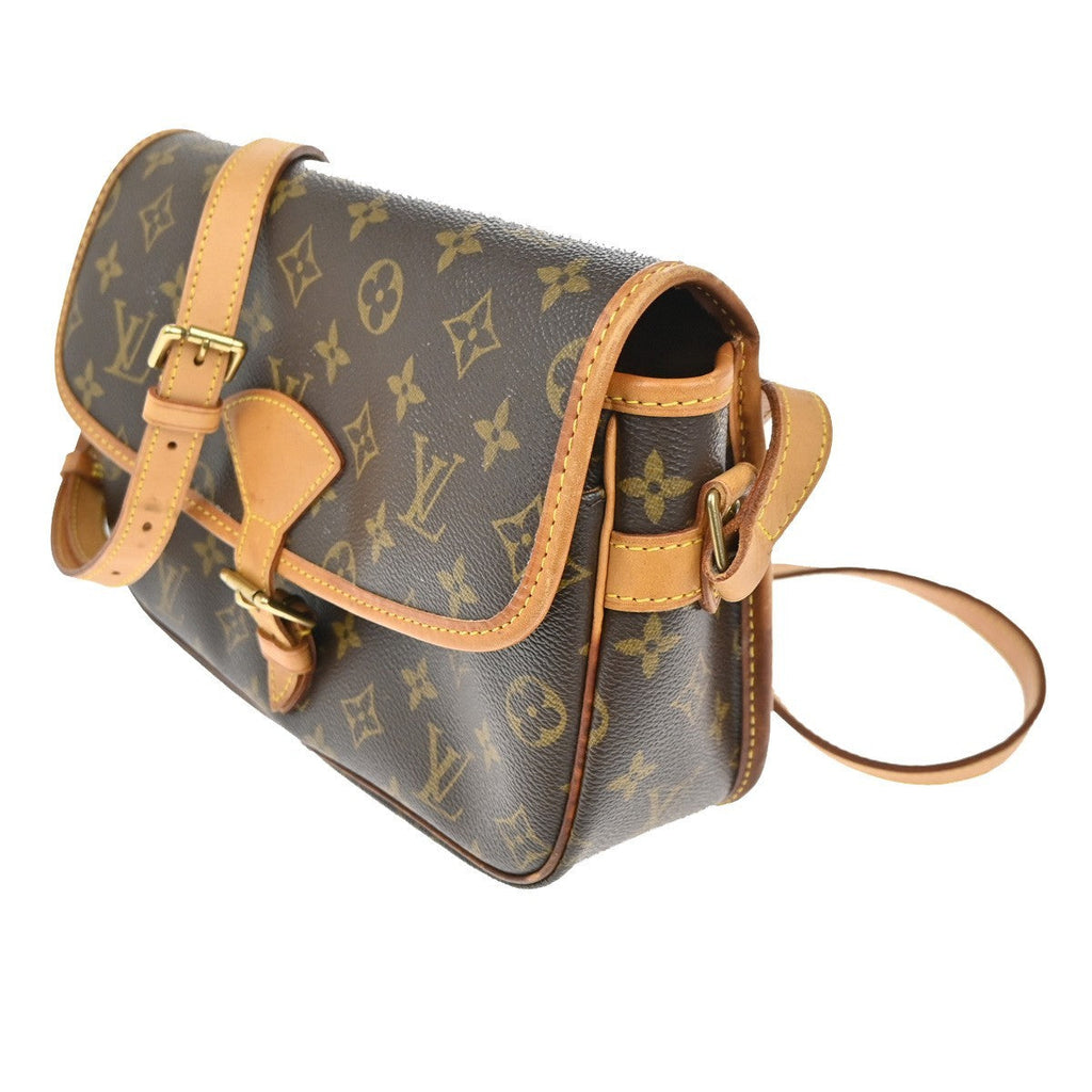 Louis Vuitton Sologne Handbag Monogram Canvas Brown Canvas Shoulder Bag
