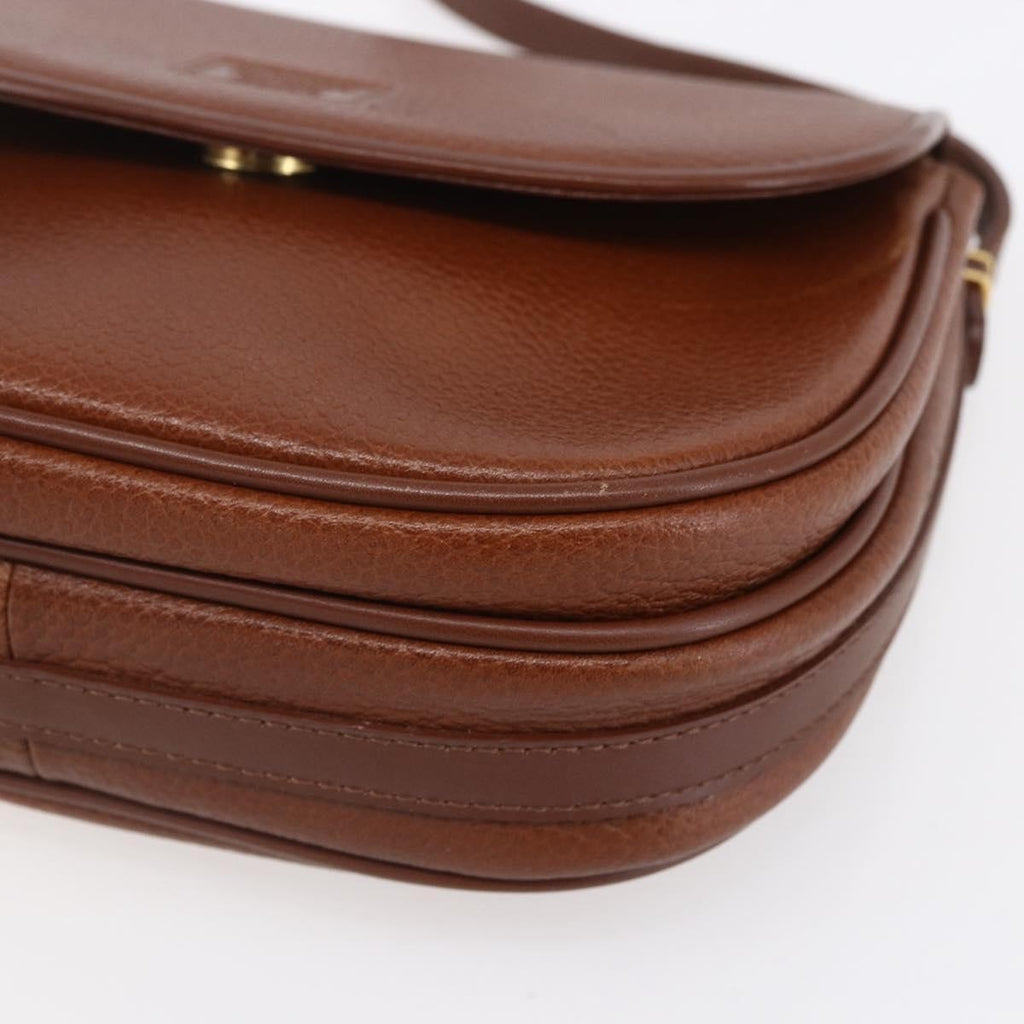 Burberry Vintage Shoulder Bag Leather Brown Leather Shoulder Bag