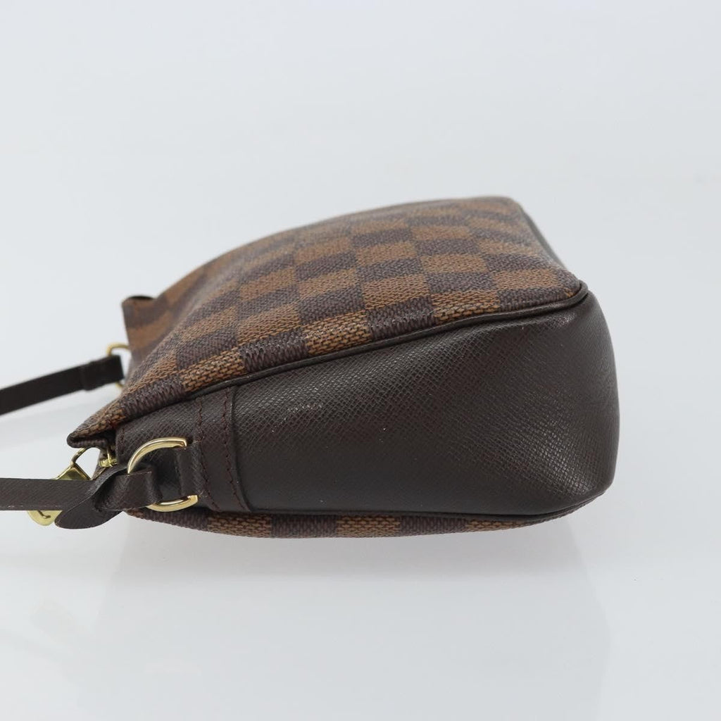 Louis Vuitton Trousse Make Up Bag Damier Canvas Brown Canvas Clutche & Pouche Bag