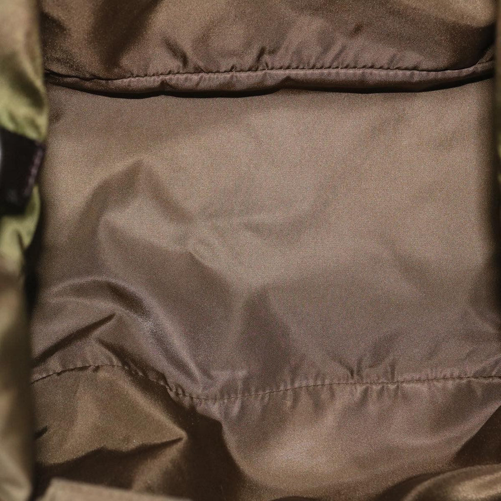 Prada Convertible Double Tote Tessuto Khaki Nylon Tote Bag Bag