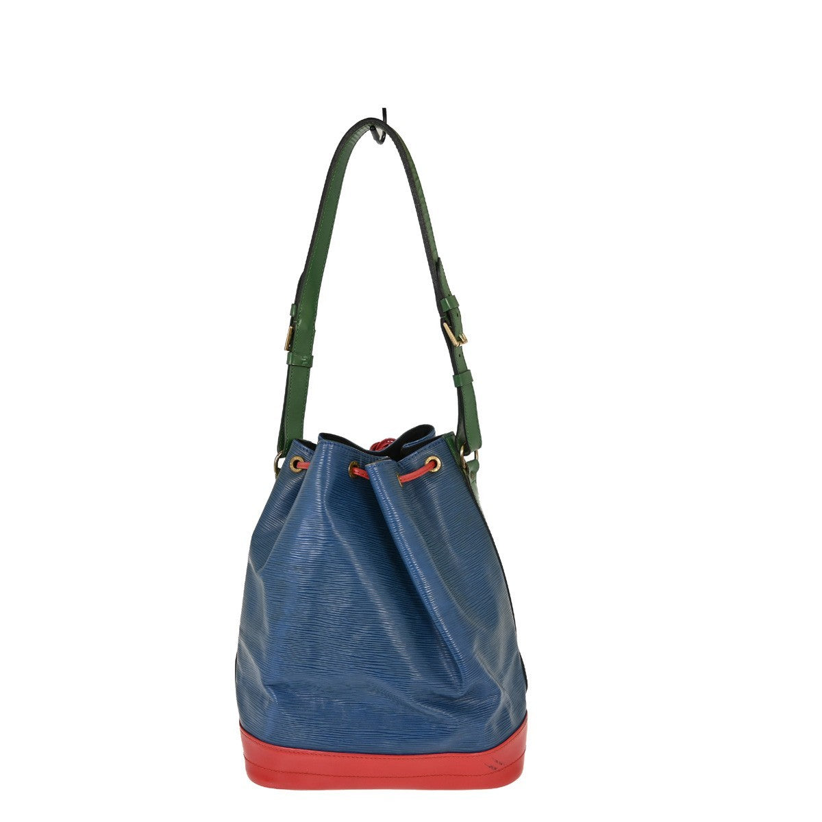 Louis Vuitton Tricolor Noe Handbag Epi Leather Blue Leather Shoulder Bag