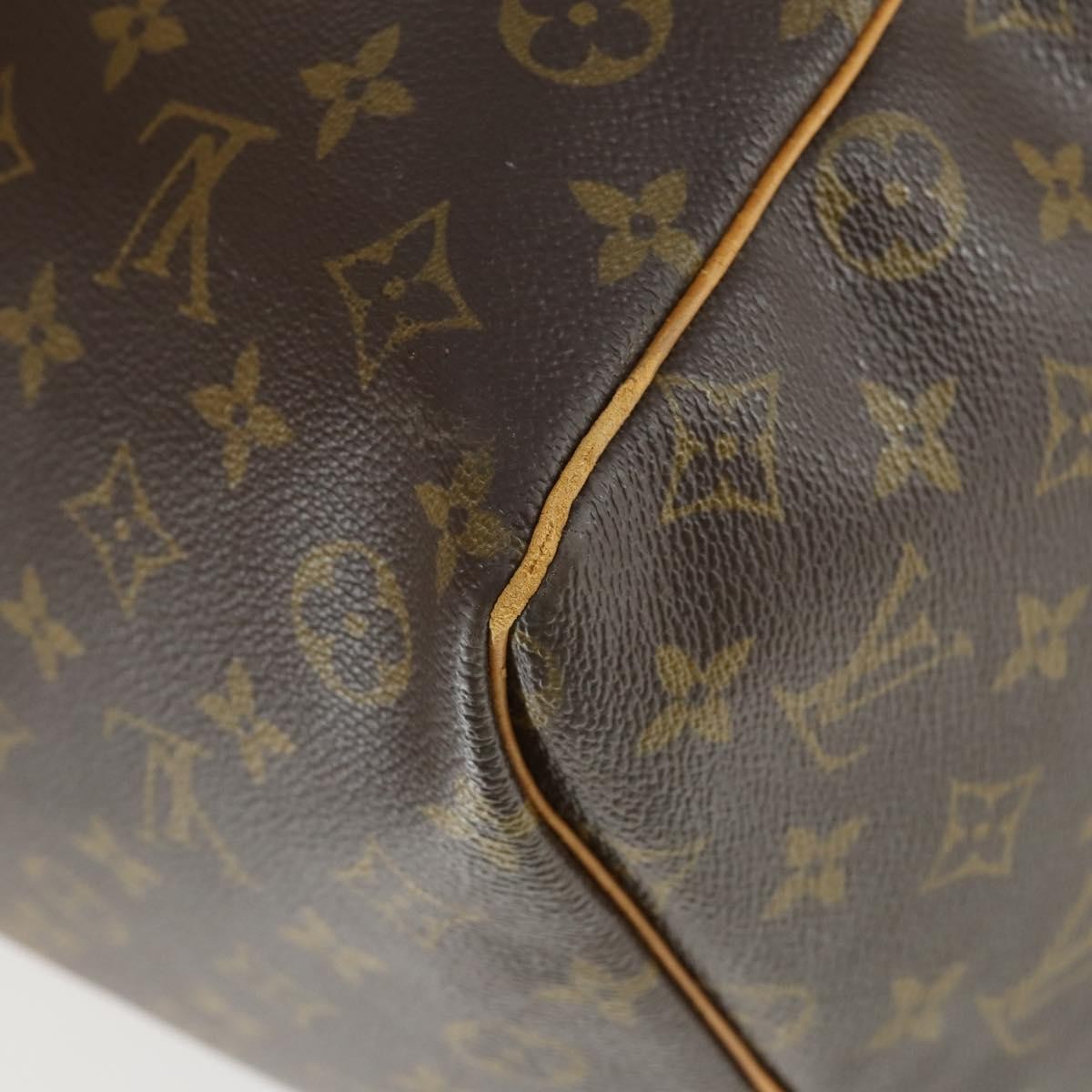 Louis Vuitton Keepall Bag Monogram Canvas Brown Canvas Travel Bag