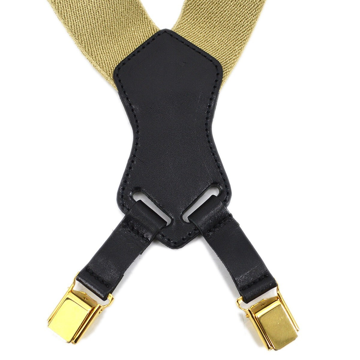 Chanel Logo Suspenders Canvas Beige Canvas Belts Accessory
