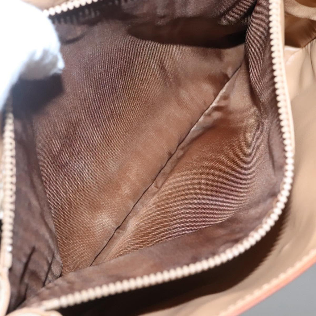 Celine Vintage Macadam Handbag Canvas And Leather Beige Canvas Handbag