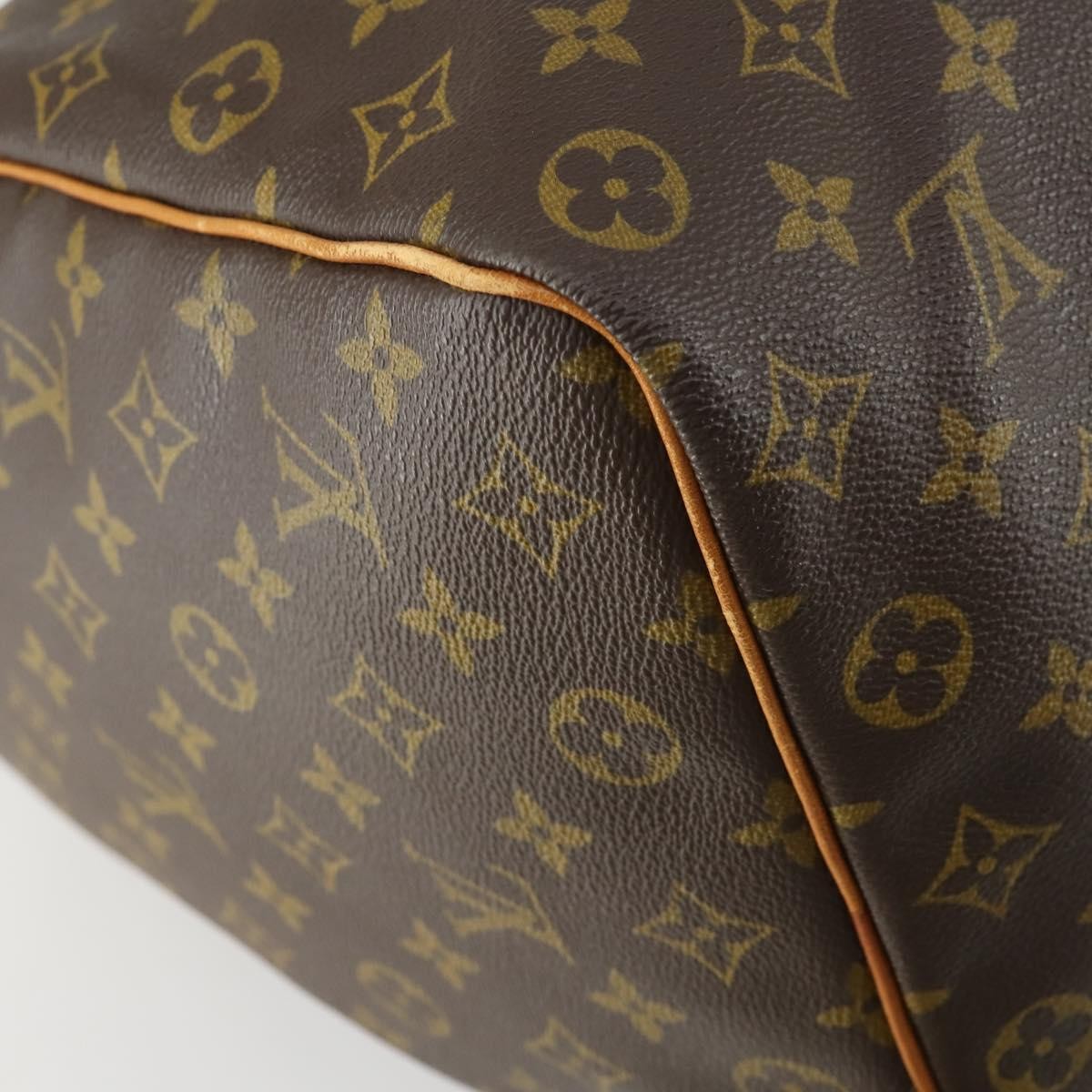 Louis Vuitton Keepall Bag Monogram Canvas Brown Canvas Travel Bag