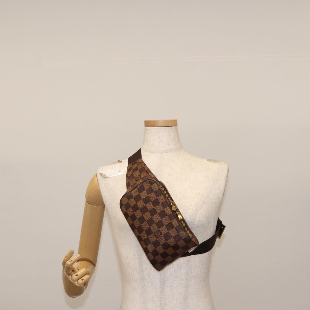 Louis Vuitton Geronimos Waist Bag Damier Brown Canvas Shoulder Bag