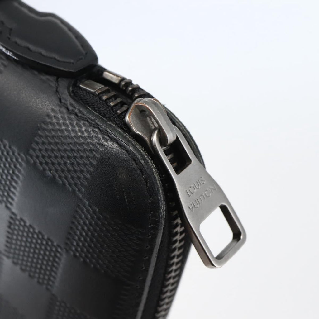 Louis Vuitton Organiser Atholl Leather Black Leather Bag