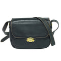 Gucci Vintage Shoulder Bag Leather Navy Leather Shoulder Bag Bag (Pre-Owned)