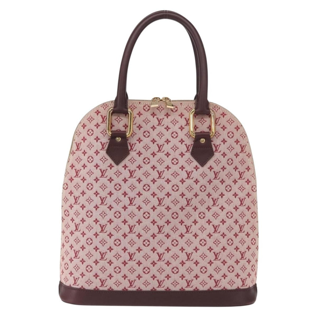 Louis Vuitton Alma Handbag Mini Lin Monogram Red Canvas Handbag