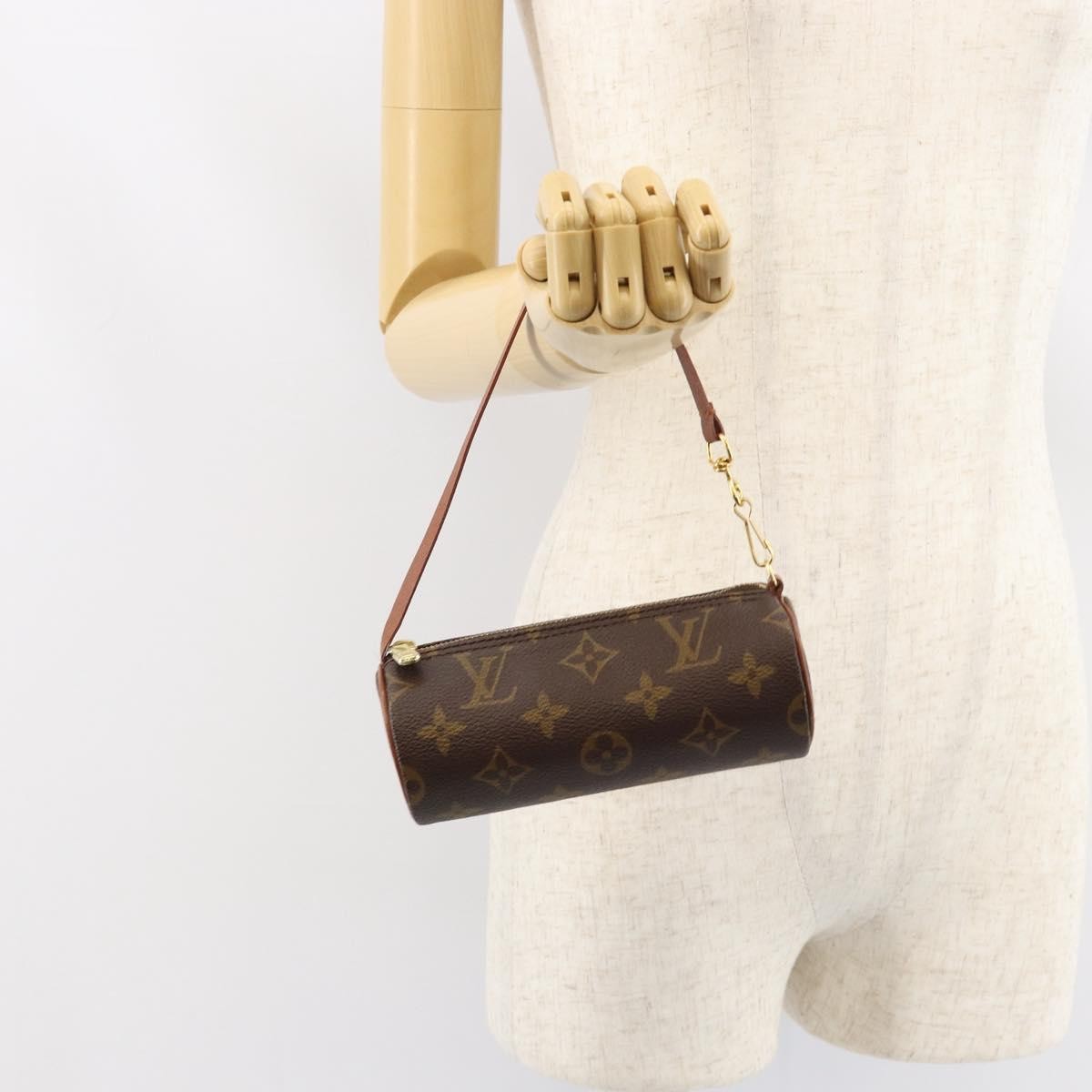 Louis Vuitton Papillon Pochette Monogram Canvas Brown Canvas Clutche & Pouche Bag