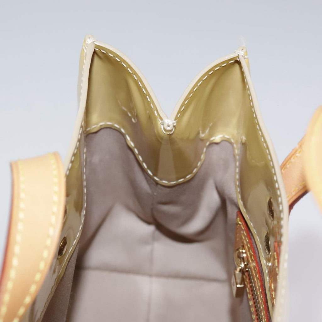 Louis Vuitton Reade Handbag Monogram Vernis Beige Patent_Leather Handbag