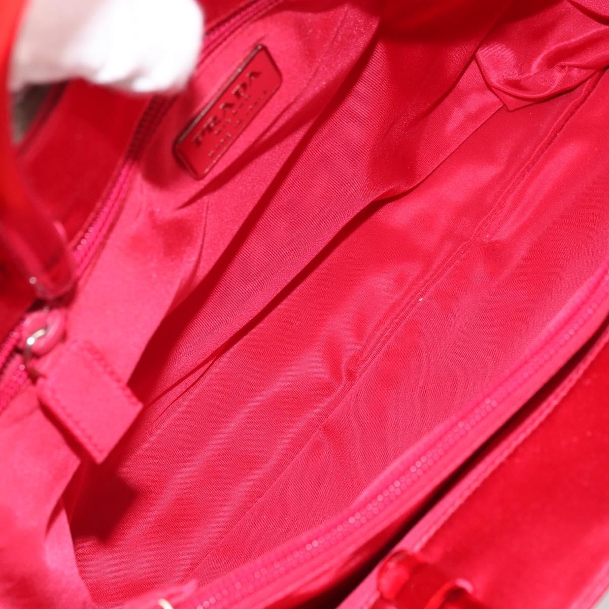 Prada Vintage Handbag Satin Red Satin Handbag