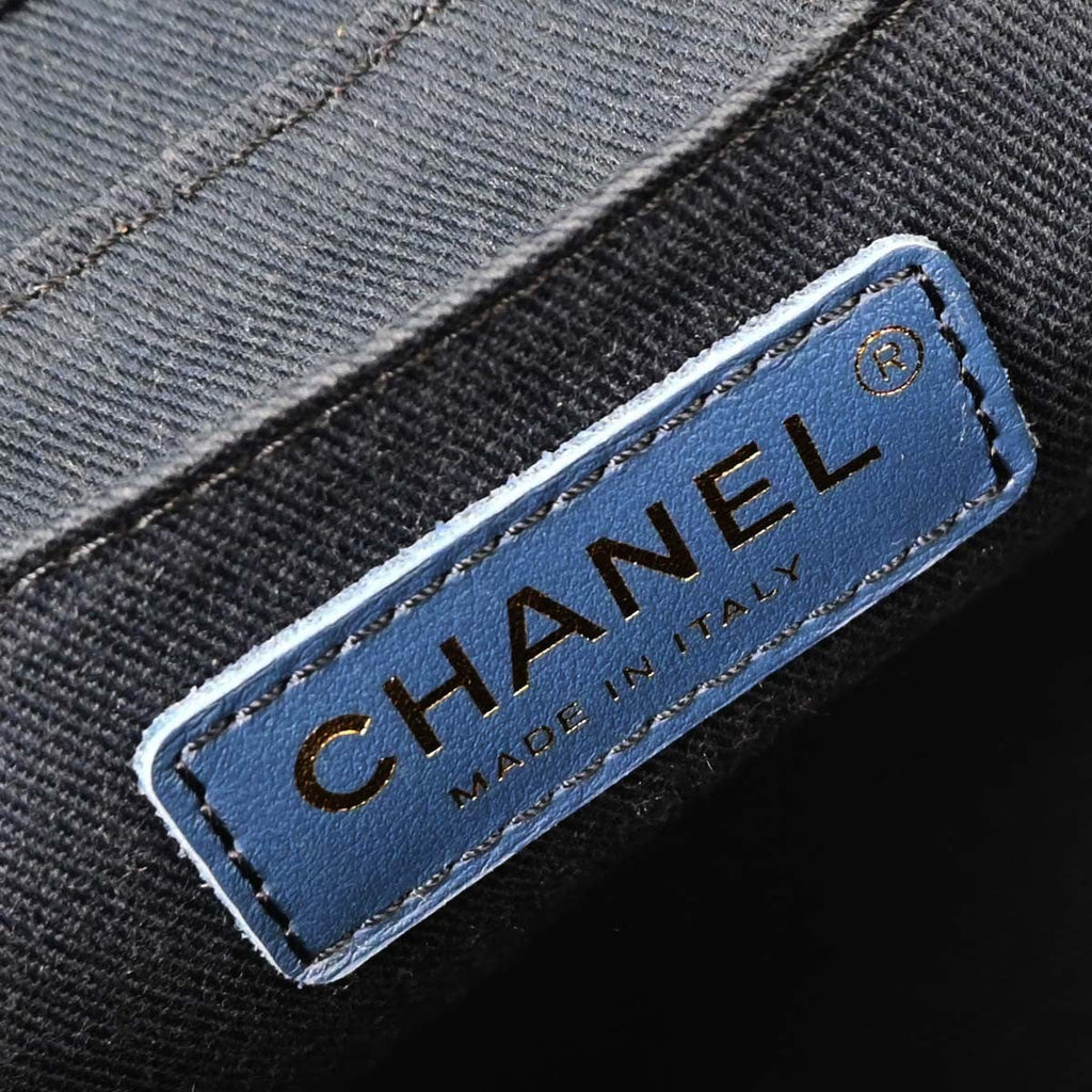 Chanel Vanity Case Quilted Denim Blue Denim_Jeans Handbag