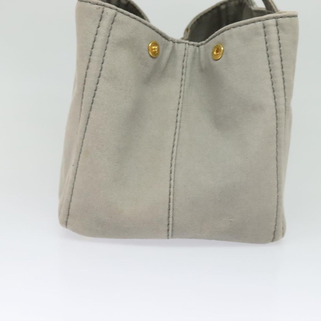 Prada Canapa Tote Canvas Gray Canvas Bag