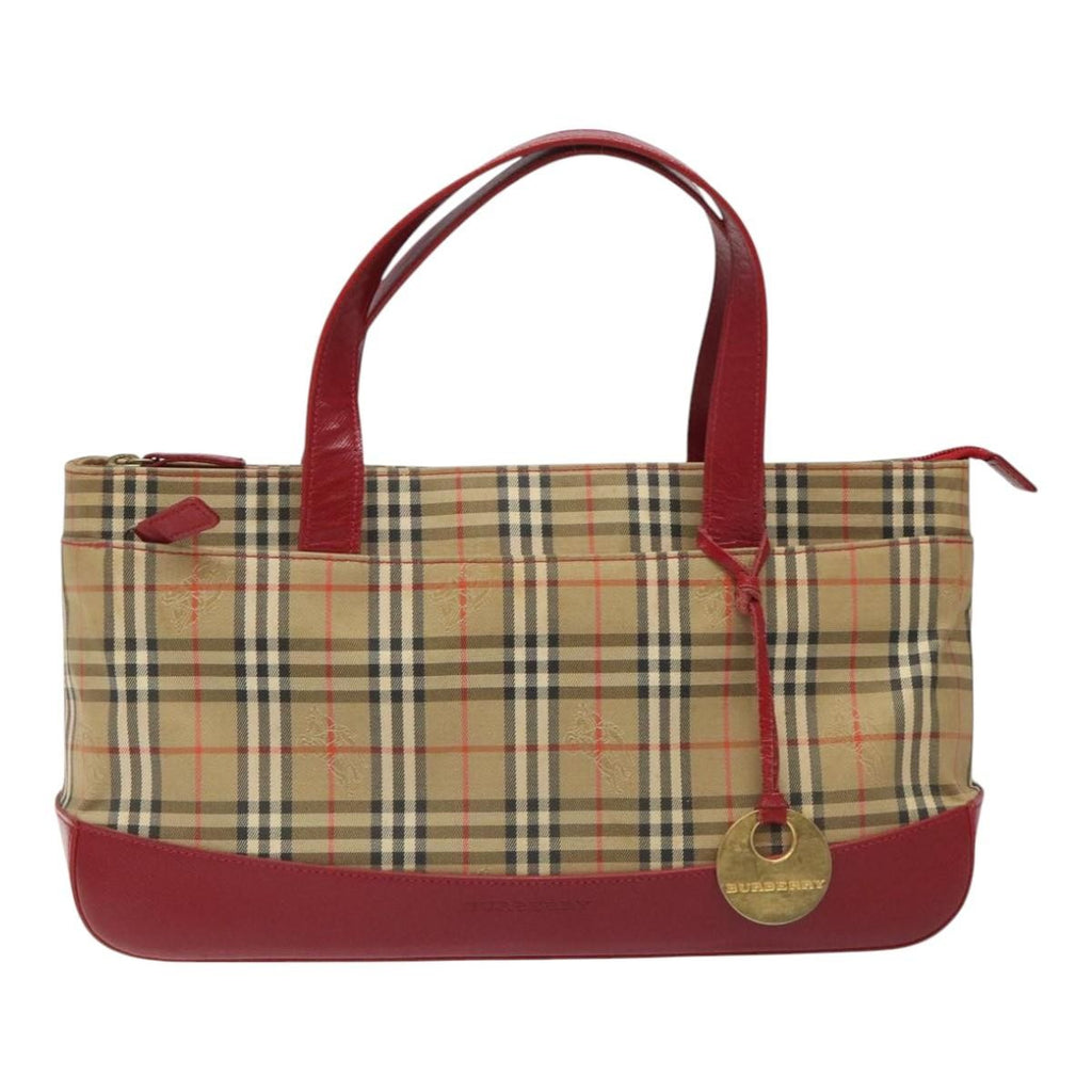 Burberry Nova Check Handbag Nova Check Canvas And Leather Beige Canvas Handbag