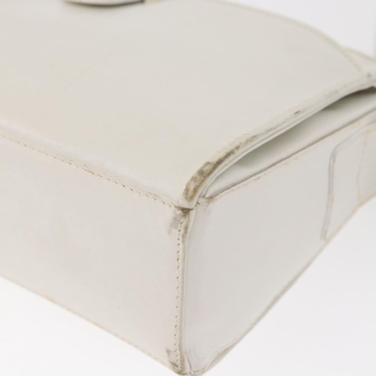 Celine Vintage Shoulder Bag Leather White Leather Shoulder Bag Bag