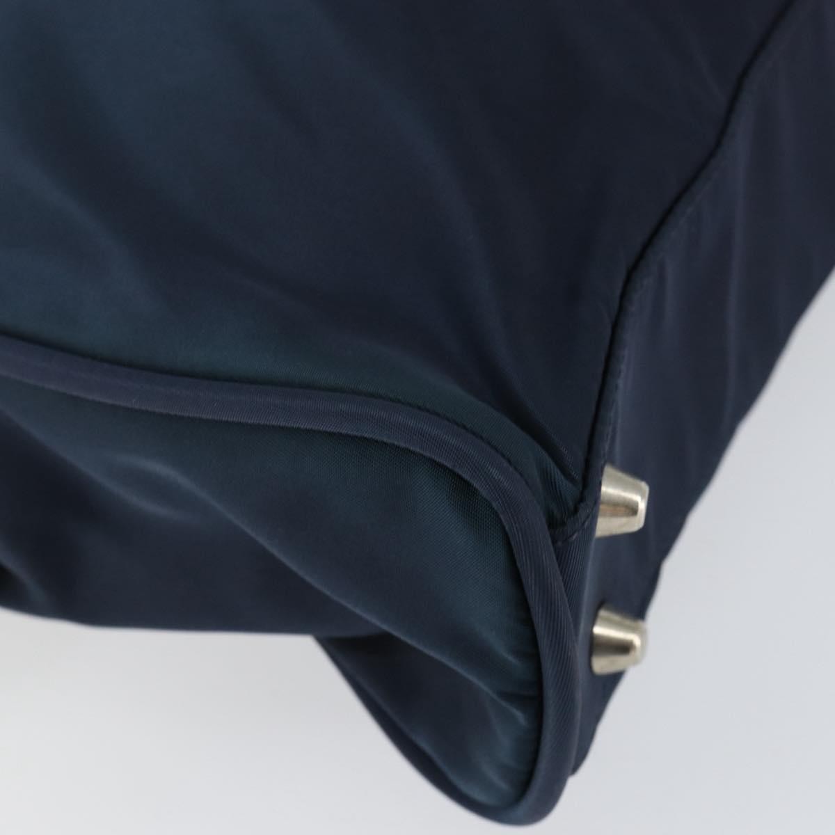 Prada Zip Around Tote Tessuto Navy Nylon Handbag