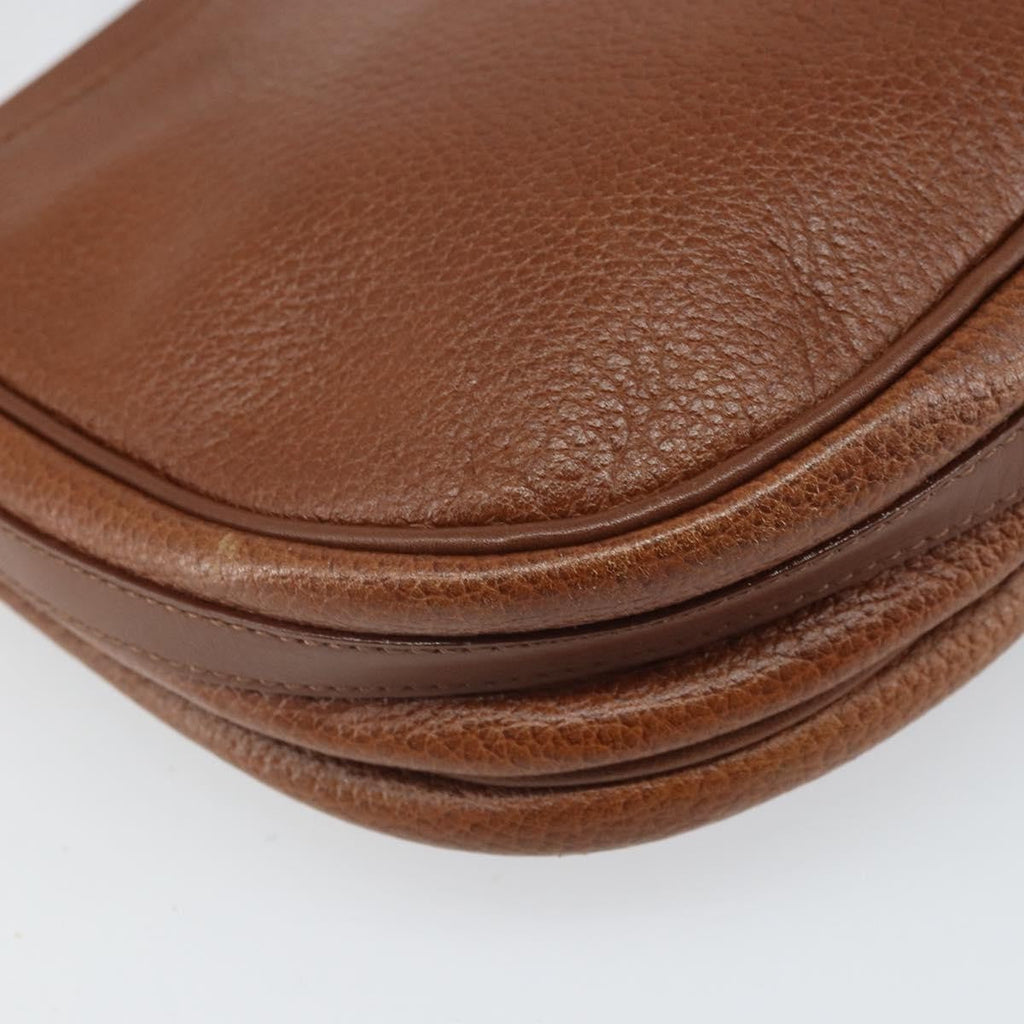 Burberry Vintage Shoulder Bag Leather Brown Leather Shoulder Bag