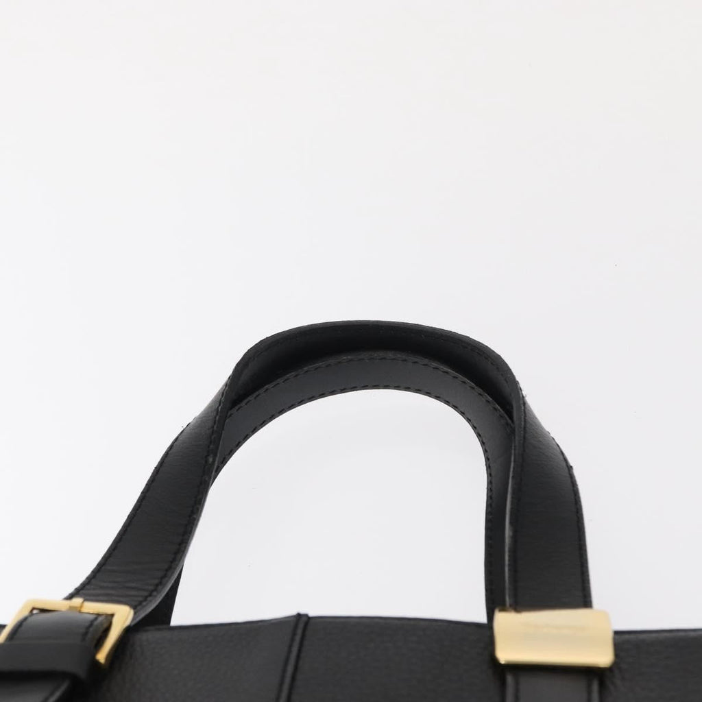 Burberry Vintage Handbag Leather Black Leather Handbag