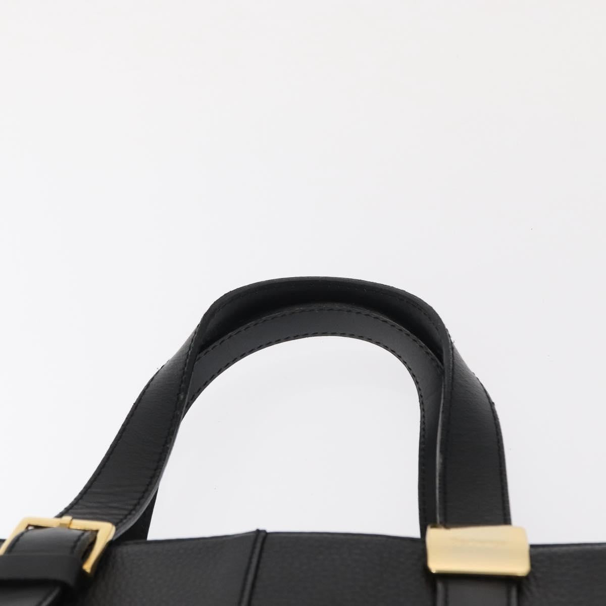 Burberry Vintage Handbag Leather Black Leather Handbag