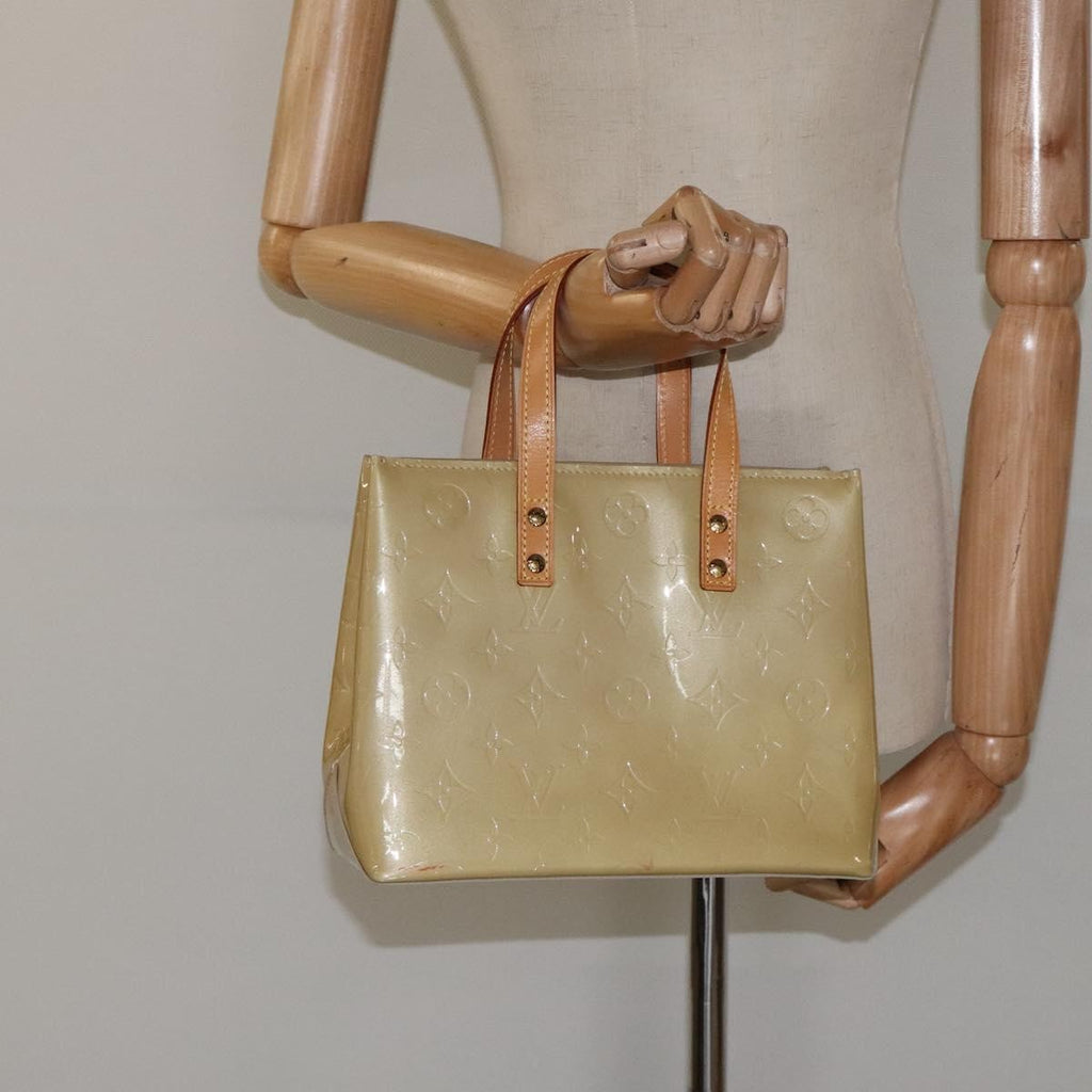 Louis Vuitton Reade Handbag Monogram Vernis Beige Patent_Leather Bag