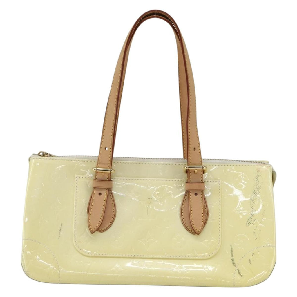 Louis Vuitton Rosewood Avenue Handbag Monogram Vernis Yellow Patent_Leather Handbag