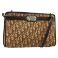 Christian Dior Vintage Trotter Shoulder Bag Canvas Brown Canvas Shoulder Bag Bag (Pre-Owned)