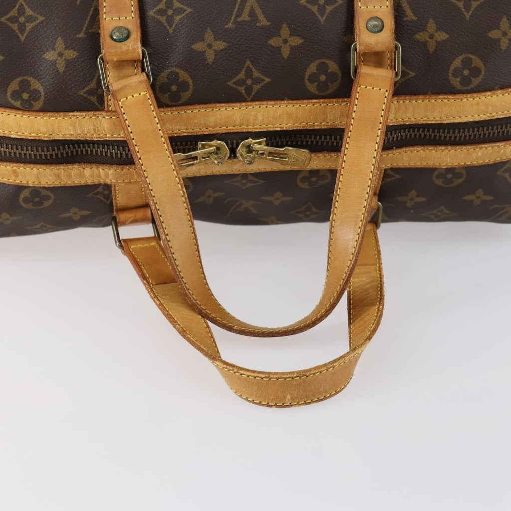 Louis Vuitton Sac Souple Handbag Monogram Canvas Brown Canvas Travel Bag