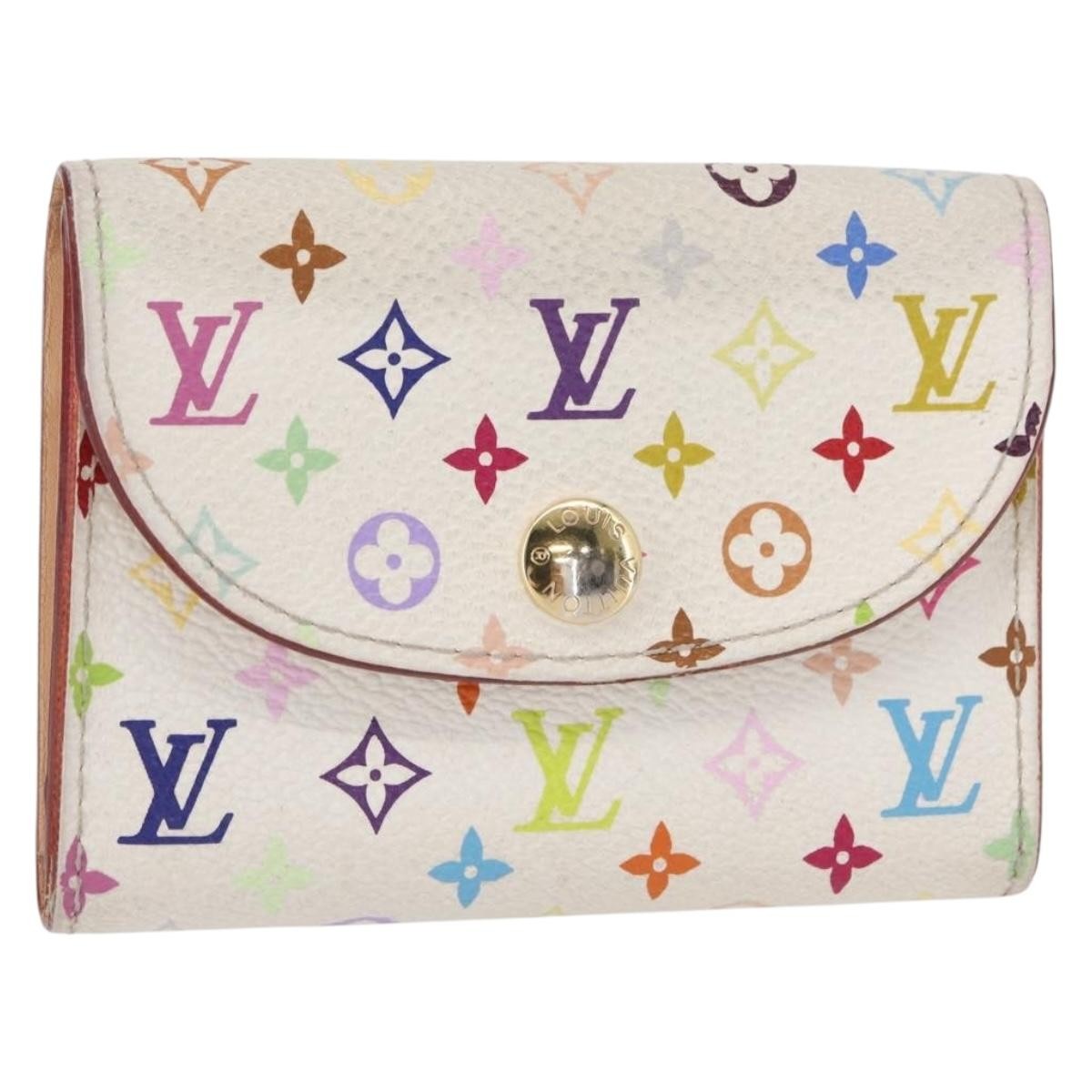 Louis Vuitton Rosalie Flap Coin Purse Limited Edition Vivienne Damier Multicolour Canvas Card Holders Accessory