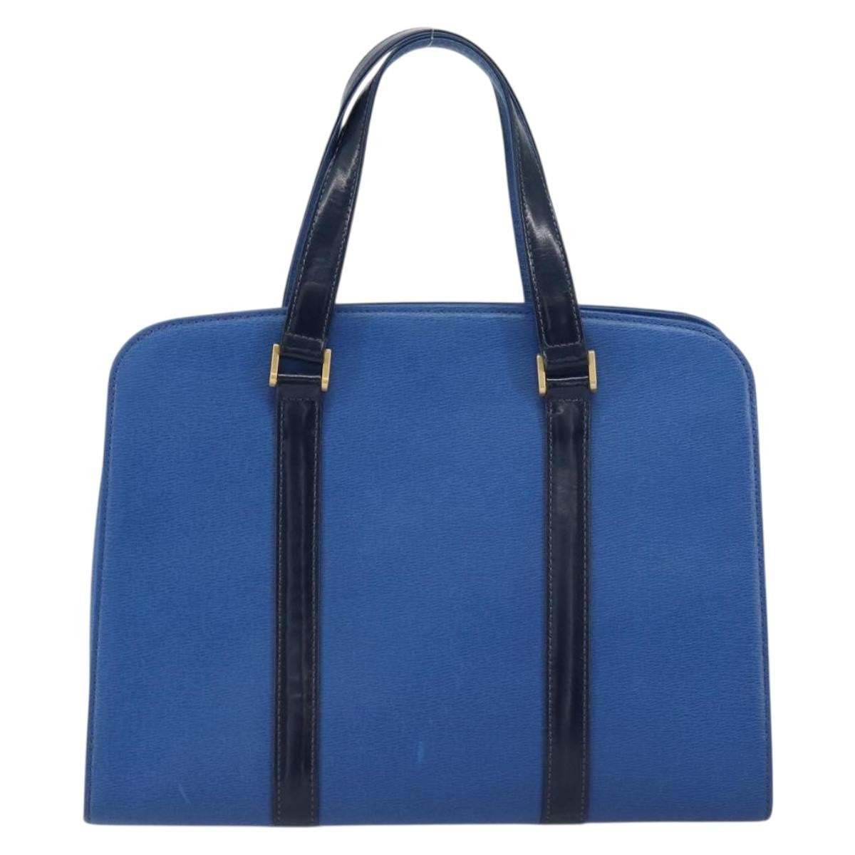 Burberry Vintage Handbag Leather Blue Leather Handbag
