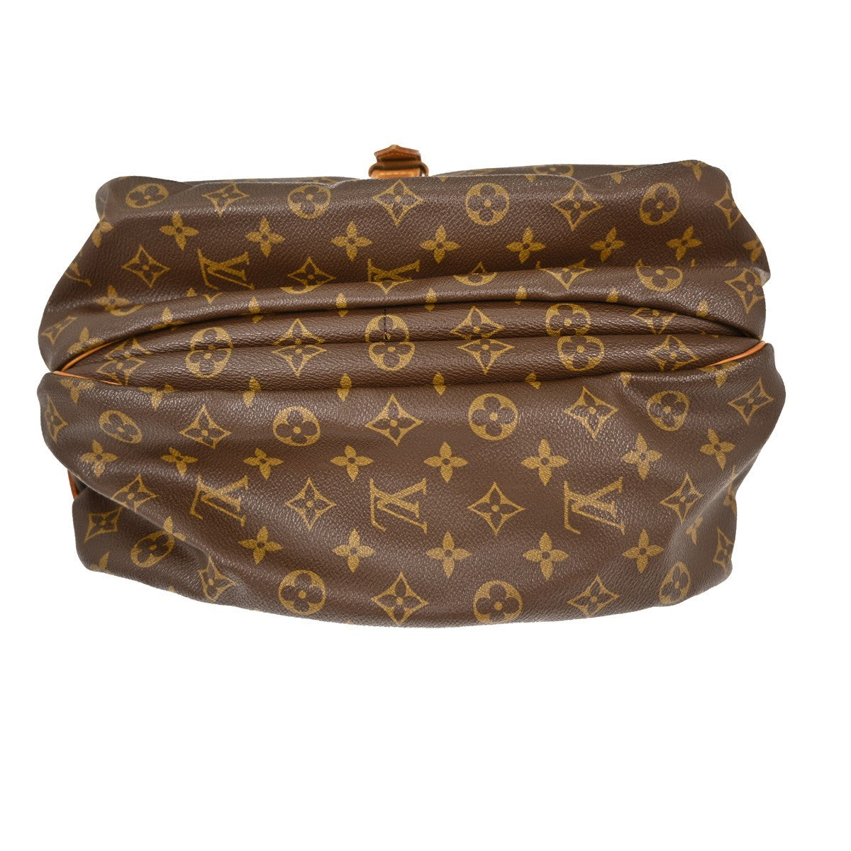 Louis Vuitton Saumur Handbag Monogram Canvas Brown Canvas Shoulder Bag