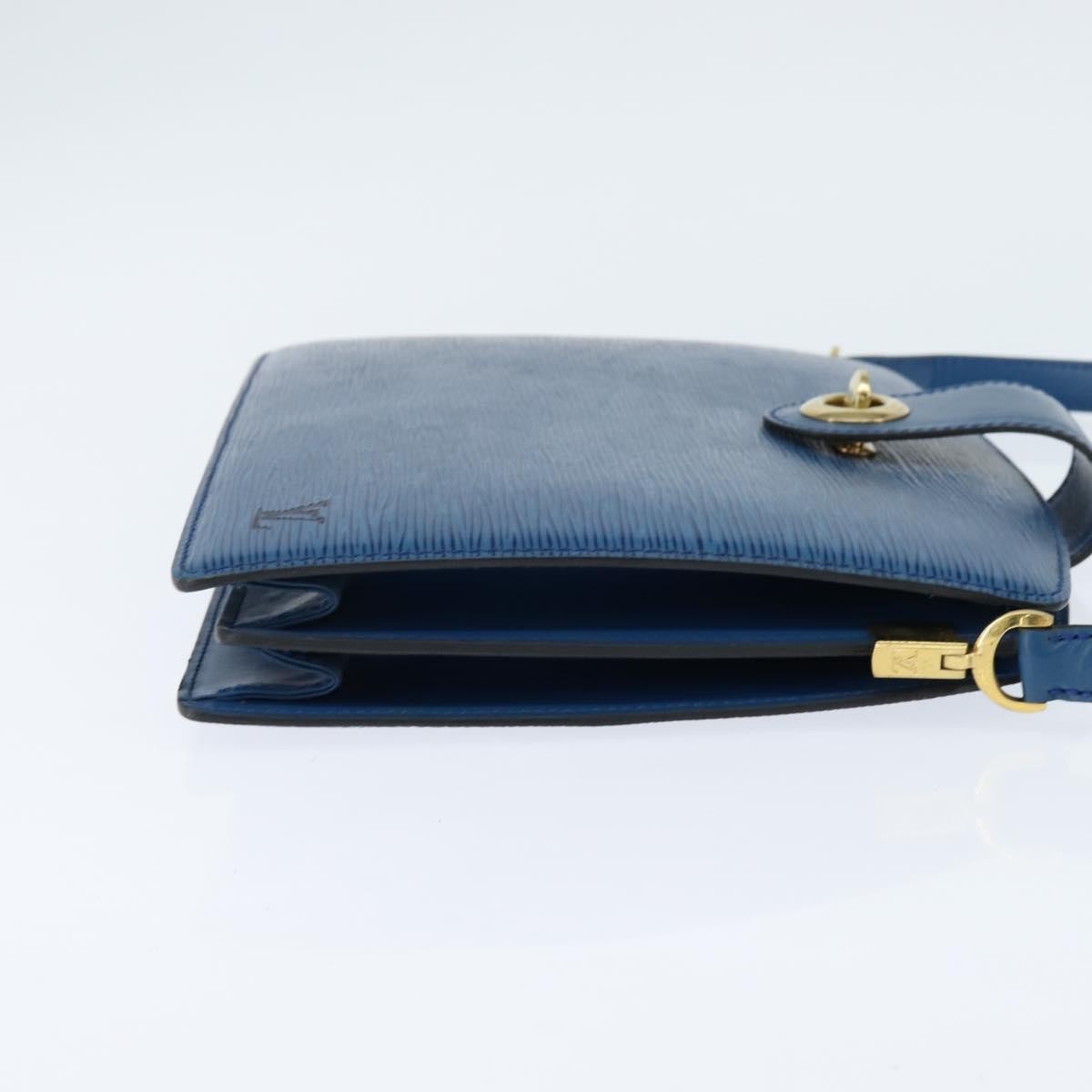 Louis Vuitton Capucines Shoulder Bag Epi Leather Blue Leather Shoulder Bag
