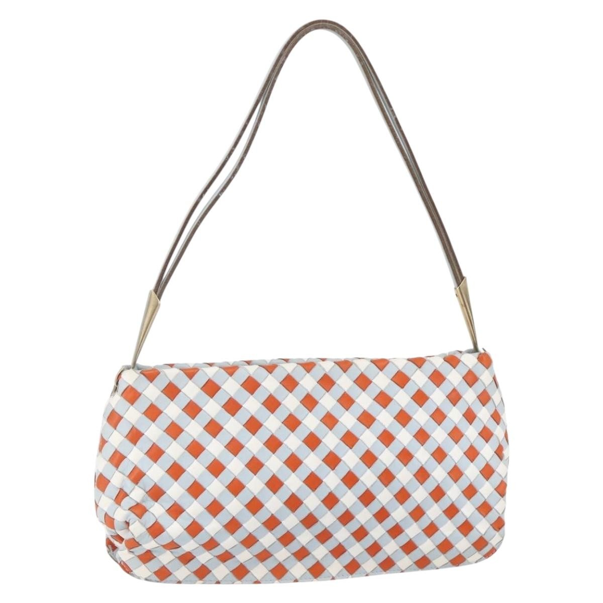Bottega Veneta Vintage Shoulder Bag Intrecciato Leather Multicolour Leather Shoulder Bag Bag