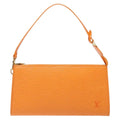 Louis Vuitton Pochette Accessoires Epi Leather Orange Leather Clutche & Pouche Bag