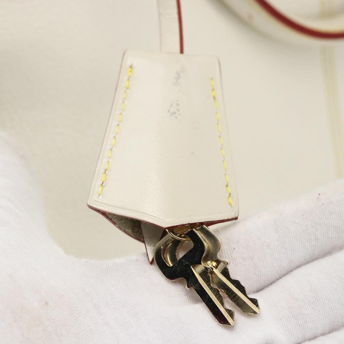 Louis Vuitton Suhali Lockit Handbag Leather White Leather Handbag