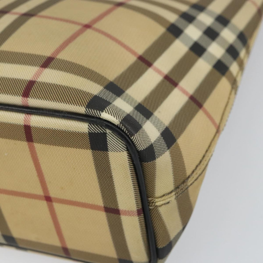 Burberry Nova Check Tote Canvas Check Pattern Beige Canvas Tote Bag