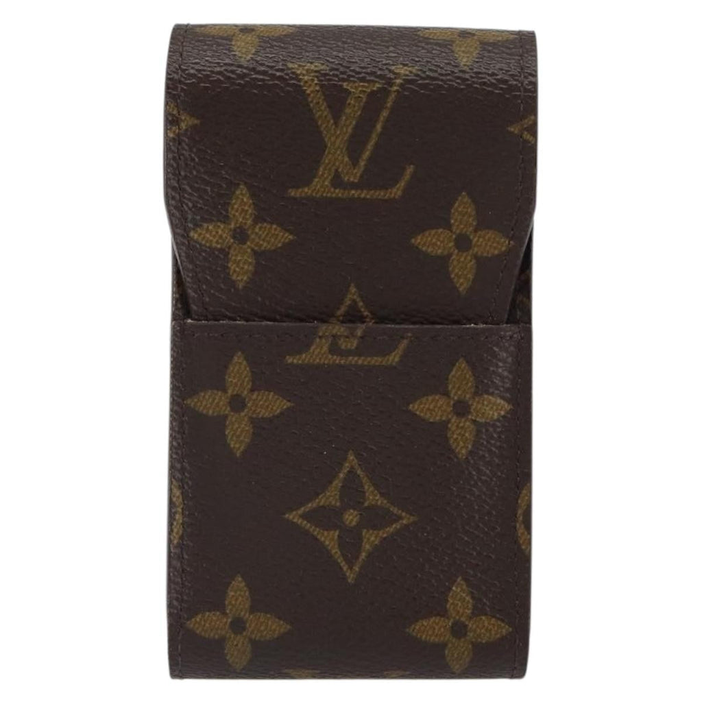 Louis Vuitton Etui Cigarette Case Monogram Canvas Brown Canvas Wallets Accessory