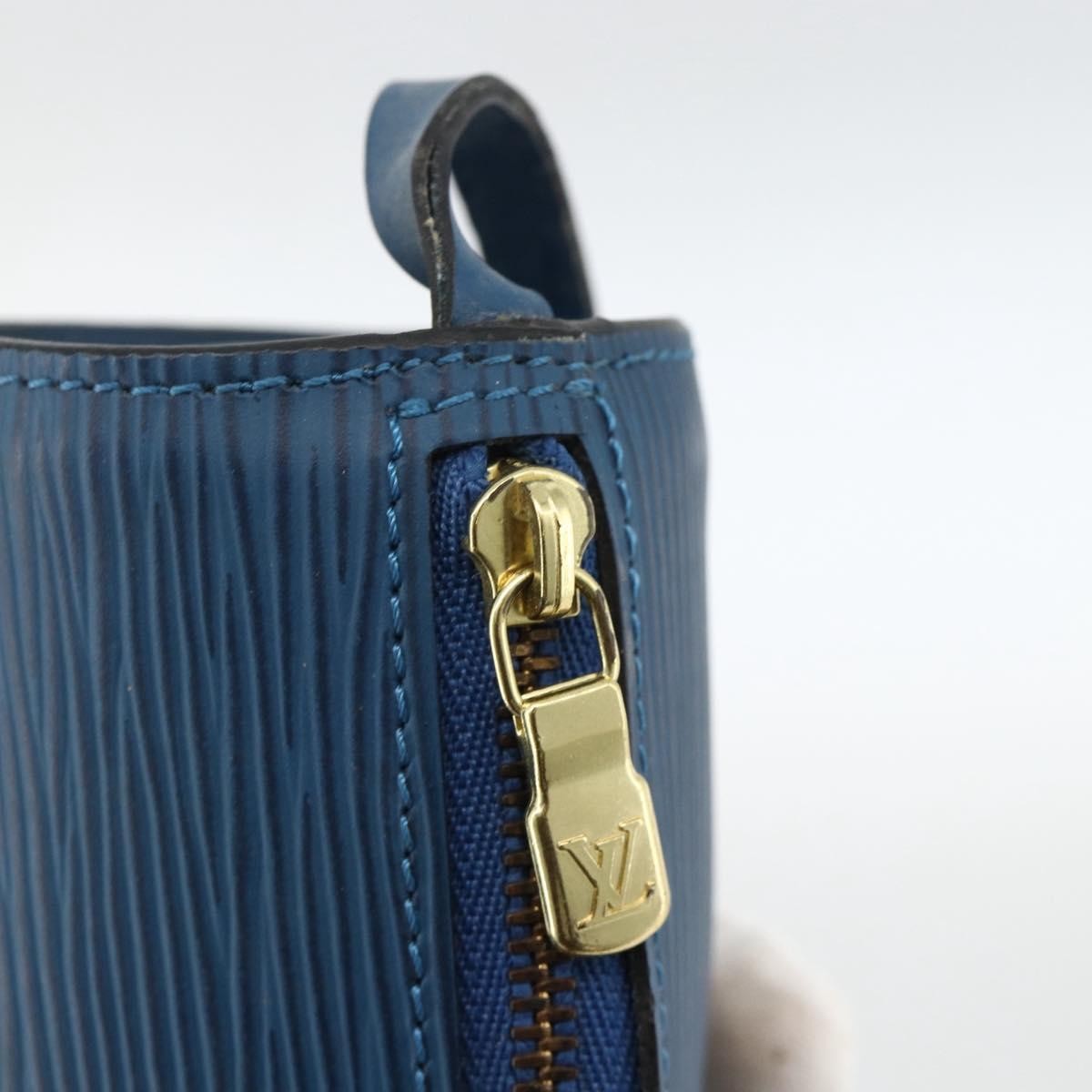 Louis Vuitton Soufflot Pochette Epi Leather Blue Leather Clutche & Pouche Bag