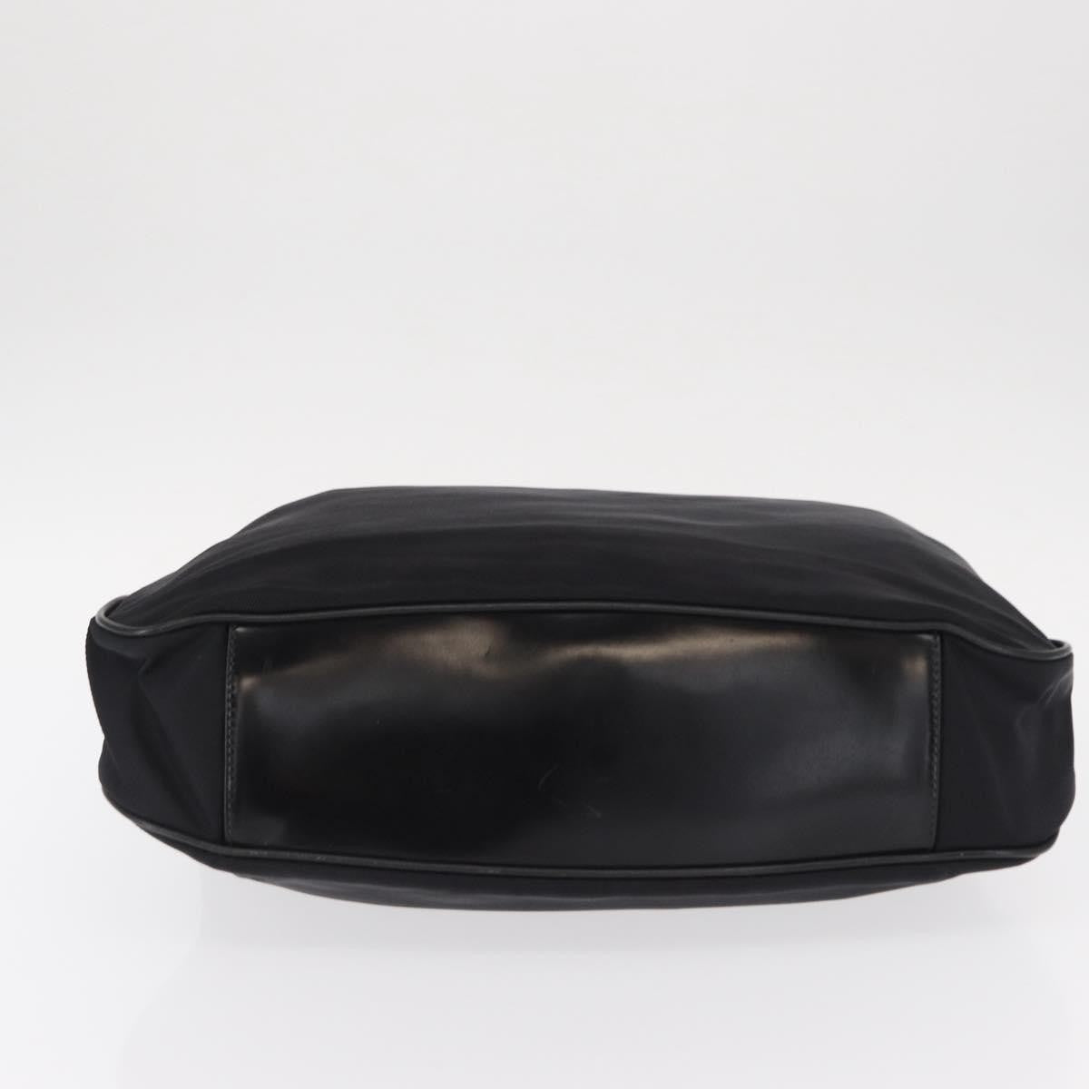 Gucci Vintage Bamboo Shoulder Bag Canvas Black Canvas Shoulder Bag Bag (Pre-Owned)