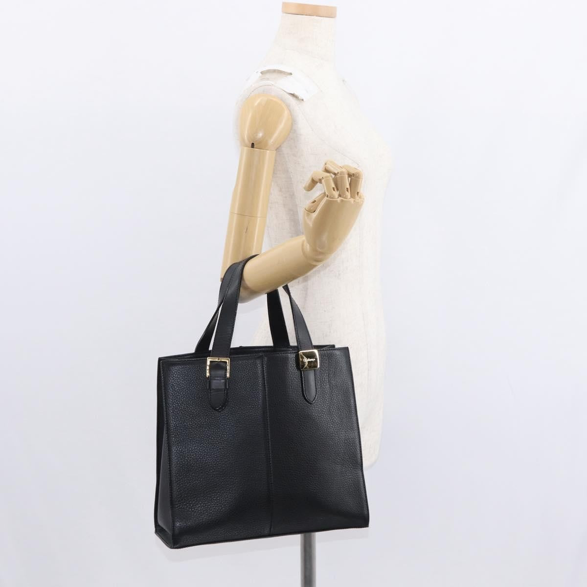 Burberry Vintage Handbag Leather Black Leather Handbag