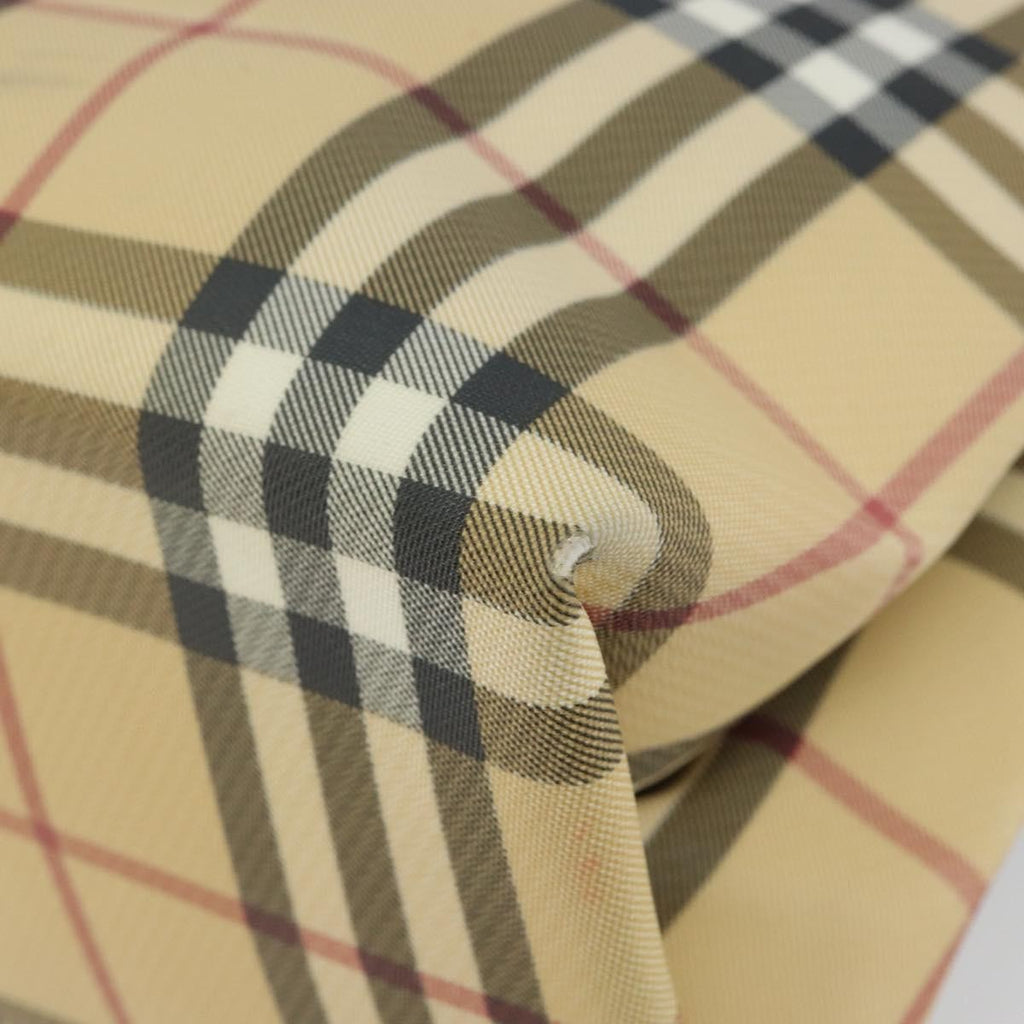 Burberry Nova Check Tote Canvas Check Pattern Beige Canvas Tote Bag