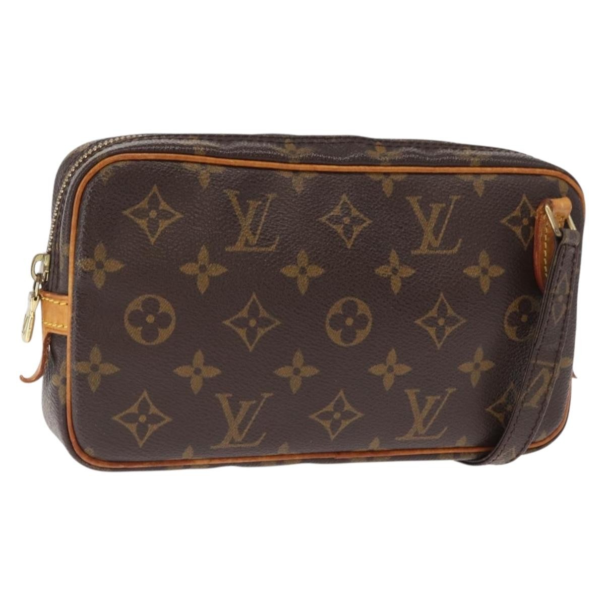 Louis Vuitton Pochette Marly Bandouliere Bag Monogram Canvas Brown Canvas Shoulder Bag