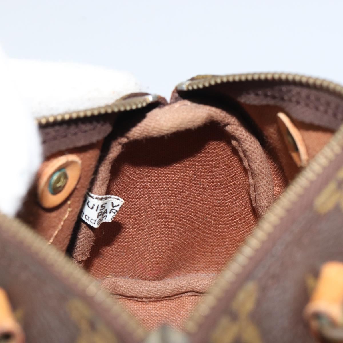 Louis Vuitton Speedy Mini Hl Handbag Monogram Canvas Brown Canvas Handbag