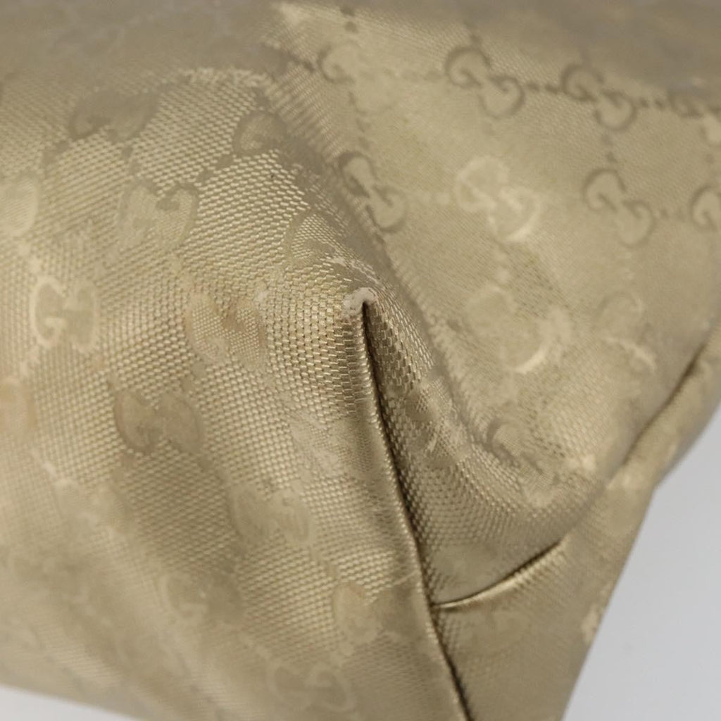 Gucci Plus Tote Gg Imprime Gold Pvc Tote Bag Bag (Pre-Owned)