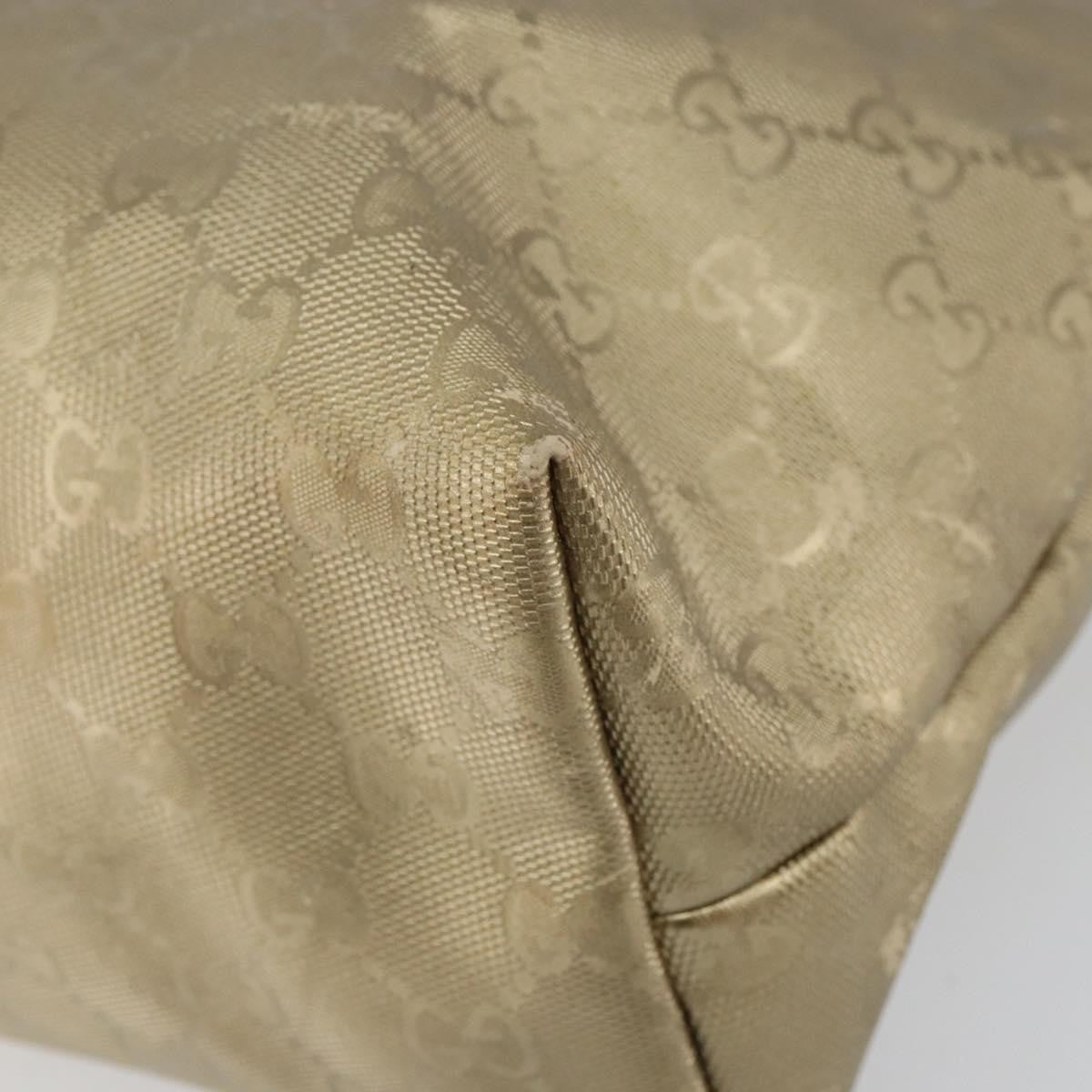 Gucci Plus Tote Gg Imprime Gold Pvc Tote Bag Bag (Pre-Owned)