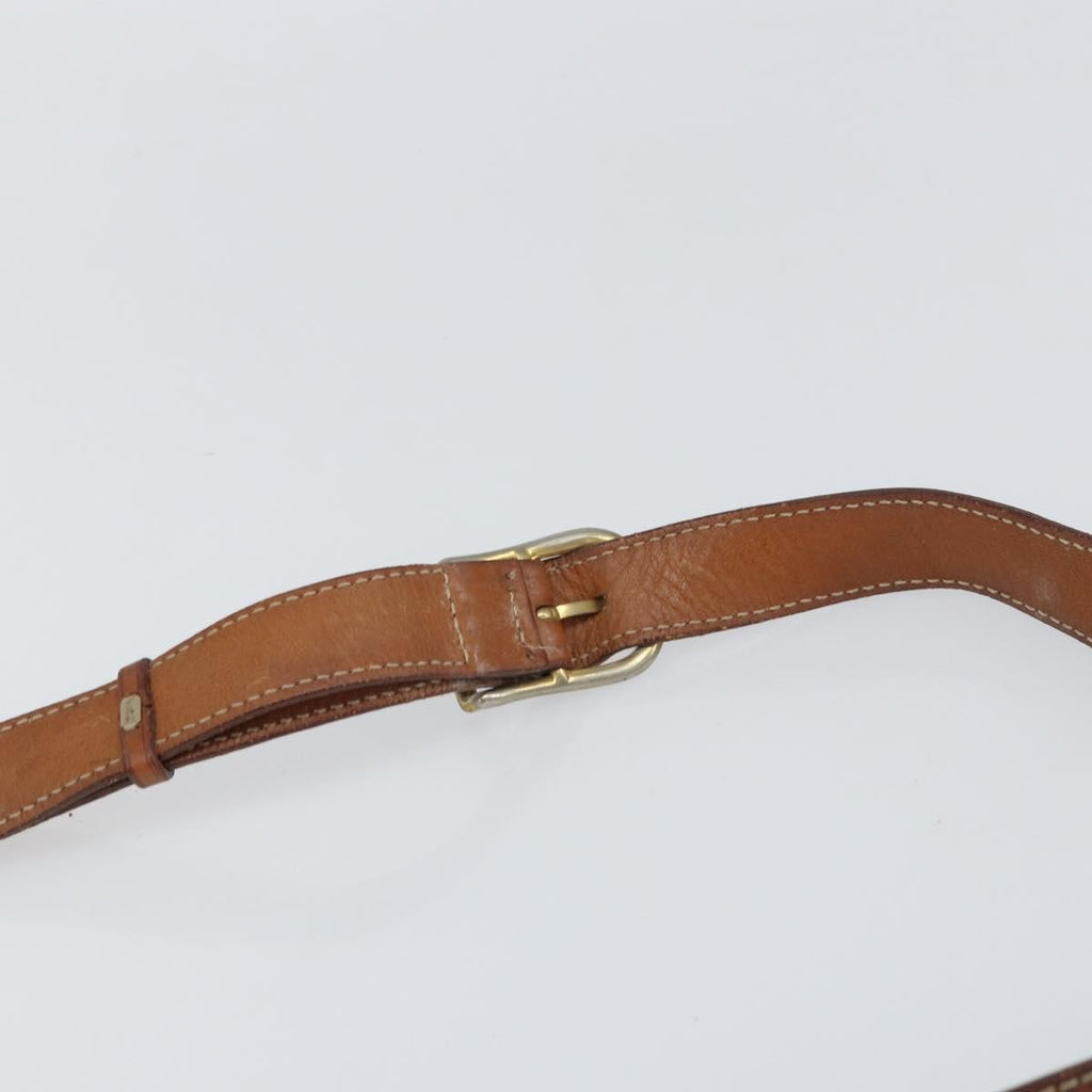 Celine Vintage Macadam Shoulder Bag Canvas And Leather Brown Canvas Shoulder Bag Bag