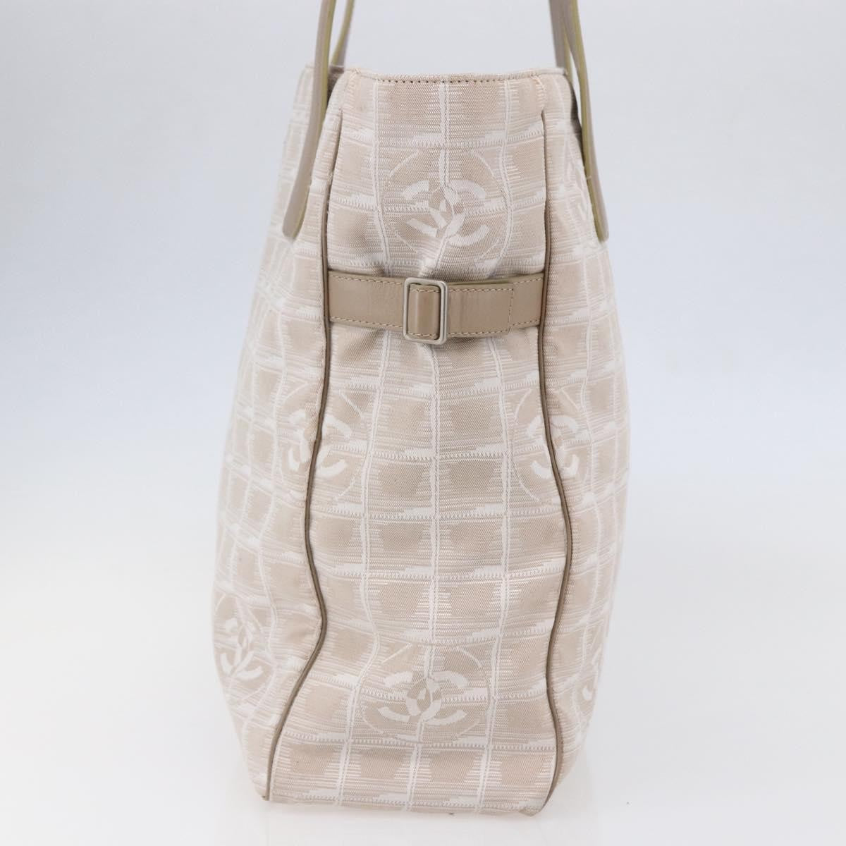 Chanel Travel Line Tote Nylon Pink Canvas Bag