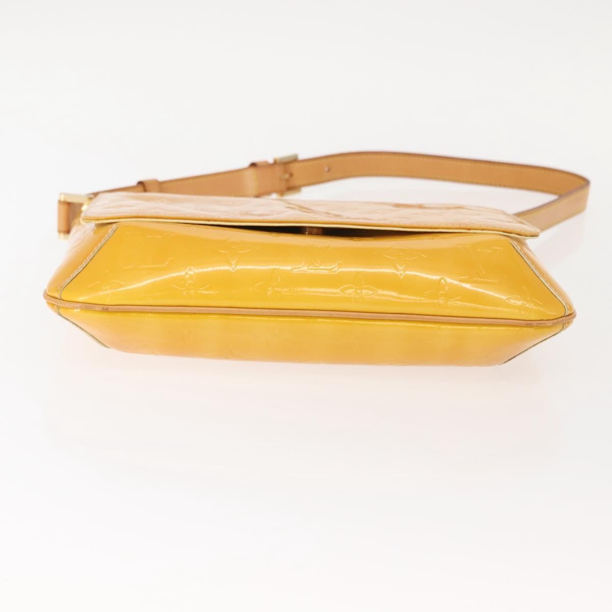 Louis Vuitton Thompson Street Handbag Monogram Vernis Yellow Patent_Leather Shoulder Bag